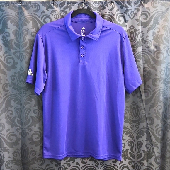 adidas Other - Addias purple men's climalite polo
